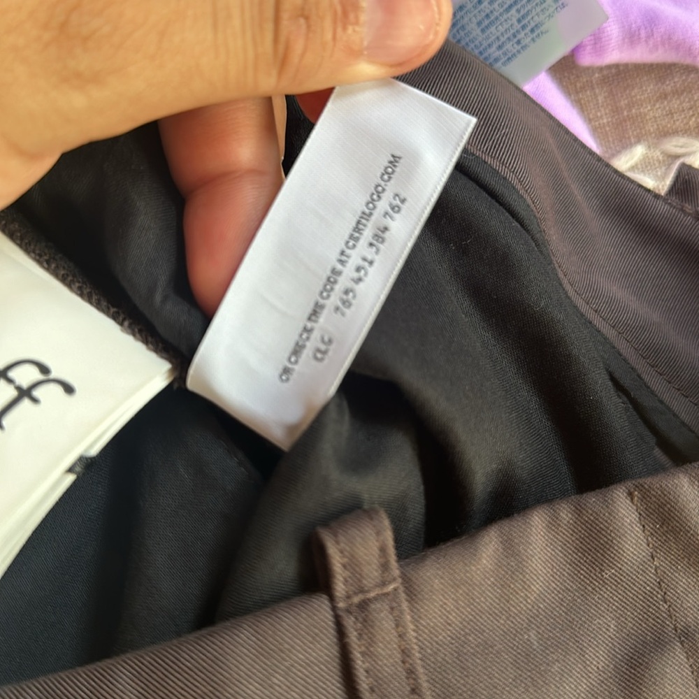 NEW w/tags Off-White Brown Gray Cargo Pants L 12 10 - Picture 9 of 10